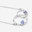 Pendentif en argent sterling avec tanzanite véritable de 0,38 carat