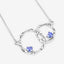 Pendentif en argent sterling avec tanzanite véritable de 0,38 carat