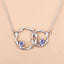Pendentif en argent sterling avec tanzanite véritable de 0,38 carat