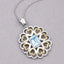 Colgante de Plata Esterlina con Topacio Azul Genuino de 2.60 Quilates