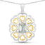 Pendentif en argent sterling avec améthyste verte véritable de 2,10 carats