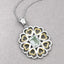 Pendentif en argent sterling avec améthyste verte véritable de 2,10 carats
