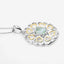 Pendentif en argent sterling avec améthyste verte véritable de 2,10 carats