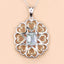 Pendentif en argent sterling avec améthyste verte véritable de 2,10 carats