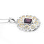 Pendentif en argent sterling .925 avec grenat véritable de 2,55 carats