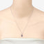 0.15 Carat Genuine Amethyst Sterling Silver Pendant