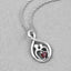 0.14 Carat Genuine Garnet .925 Sterling Silver Pendant