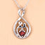 0.14 Carat Genuine Garnet .925 Sterling Silver Pendant
