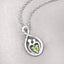 Pendentif en argent sterling .925 avec péridot véritable de 0,15 carat