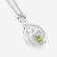 Pendentif en argent sterling .925 avec péridot véritable de 0,15 carat