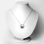Pendentif en argent sterling avec saphir bleu de 1,41 carat et topaze blanche