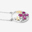 1.47 Carat Genuine Ruby and White Topaz Pendant in Sterling Silver