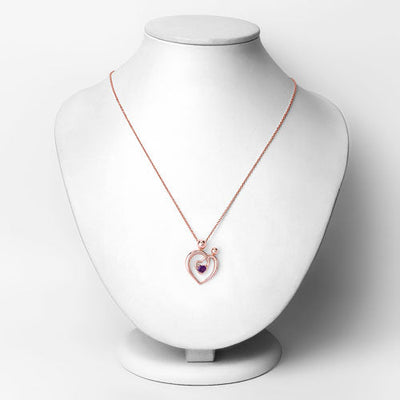 0.25 Carat Genuine Amethyst Sterling Silver Pendant
