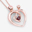 Pendentif en grenat véritable de 0,32 carat en argent sterling .925