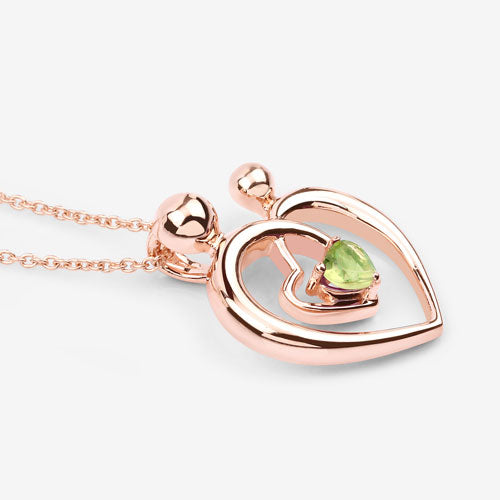 0.25 Carat Genuine Peridot Sterling Silver Pendant