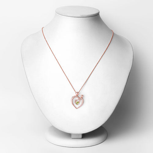 0.25 Carat Genuine Peridot Sterling Silver Pendant