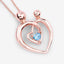 Colgante de Topacio Azul Suizo Genuino de 0.28 Quilates en Plata de Ley