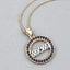 Pendentif en saphir bleu véritable de 0,64 carat en argent sterling