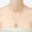 Pendentif en émeraude véritable de 0,54 carat en argent sterling .925