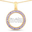 0.64 Carat Genuine Tanzanite Sterling Silver Pendant