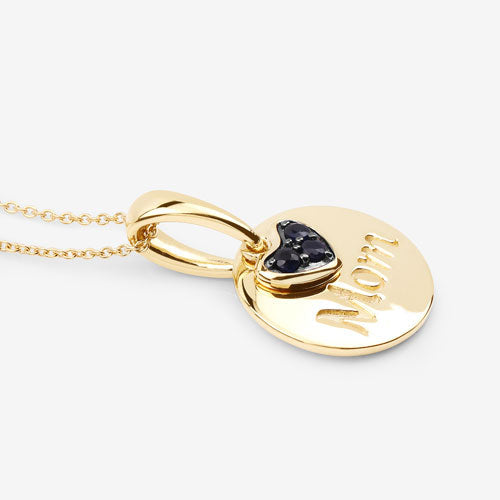 0.20 Carat Genuine Blue Sapphire Pendant in Sterling Silver