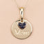 0.20 Carat Genuine Blue Sapphire Pendant in Sterling Silver