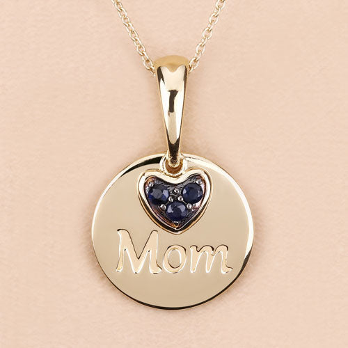 0.20 Carat Genuine Blue Sapphire Pendant in Sterling Silver