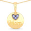 0.21 Carat Genuine Tanzanite Sterling Silver Pendant