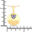 0.21 Carat Genuine Tanzanite Sterling Silver Pendant