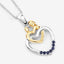 Pendentif en argent sterling avec saphir bleu véritable de 0,14 carat