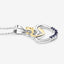 Pendentif en argent sterling avec saphir bleu véritable de 0,14 carat