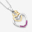 Colgante de Rubí Genuino de 0.14 Quilates en Plata Esterlina .925