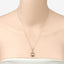 Pendentif en saphir bleu véritable de 0,19 carat en argent sterling