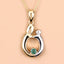 0.17 Carat Genuine Emerald .925 Sterling Silver Pendant