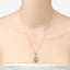 0.17 Carat Genuine Emerald .925 Sterling Silver Pendant