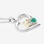Colgante de Esmeralda Genuina de 0.45 Quilates en Plata Esterlina .925
