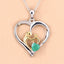 Colgante de Esmeralda Genuina de 0.45 Quilates en Plata Esterlina .925