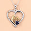 0.50 Carat Genuine Blue Sapphire Pendant in Sterling Silver