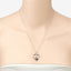0.50 Carat Genuine Blue Sapphire Pendant in Sterling Silver