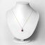 Colgante de Rubí y Diamante Blanco de 1.60 Quilates en Oro Amarillo de 10K