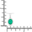 1.36 Carat Genuine Zambian Emerald & Diamond 10K White Gold Pendant