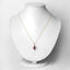 Pendentif en or jaune 10K avec rubis et diamants de 1,52 carat
