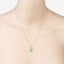 Colgante de Esmeralda Zambiana y Diamante de 0.83 Quilates en Oro Blanco de 10K