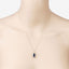 2.29 Carat Genuine Blue Sapphire and White Diamond Pendant