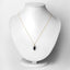 2.29 Carat Genuine Blue Sapphire and White Diamond Pendant