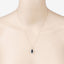 2.27 Carat Blue Sapphire & Diamond 10K Yellow Gold Pendant