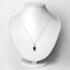 2.27 Carat Blue Sapphire & Diamond 10K Yellow Gold Pendant