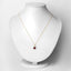 Colgante de Rubí y Diamante Blanco de 1.49 Quilates en Oro Amarillo de 14K