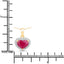2.08 Carat Genuine Ruby and White Diamond Pendant in 14K Yellow Gold