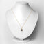 Colgante de Zafiro Azul y Diamante de 0.94 Quilates en Oro Amarillo de 14K